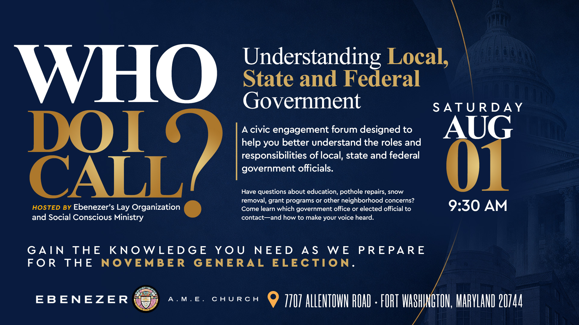 Civic Engagement Forum on Aug 1 GRAPHIC Civic Engagement Forum on August 1