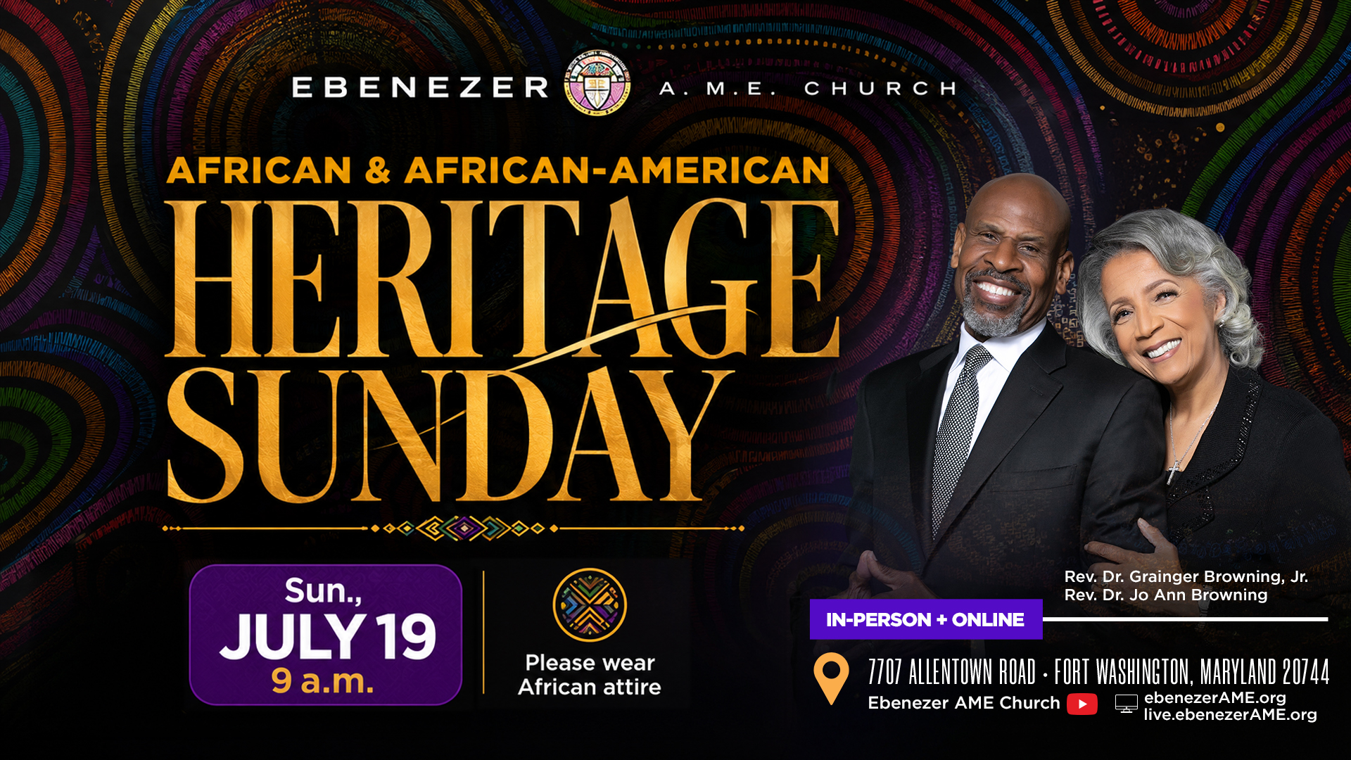 African/AA Heritage Sunday at Ebenezer
