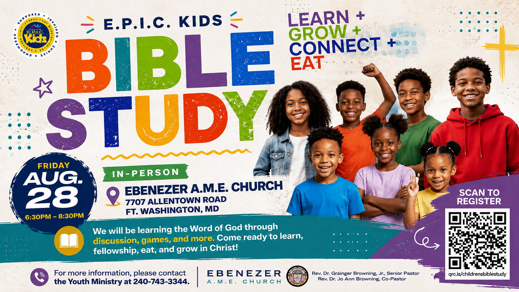Children's Bible Study on August 28 GRAPHIC Children's Bible Study on August 28