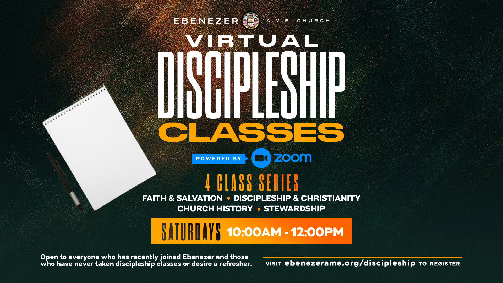 Discipleship classes GRAPHIC Discipleship Classes at Ebenezer