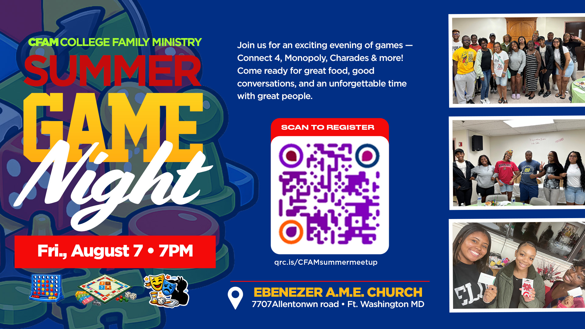CFAM-SummerGameNight-Screen (1) CFAM Game Night on Fri. August 7