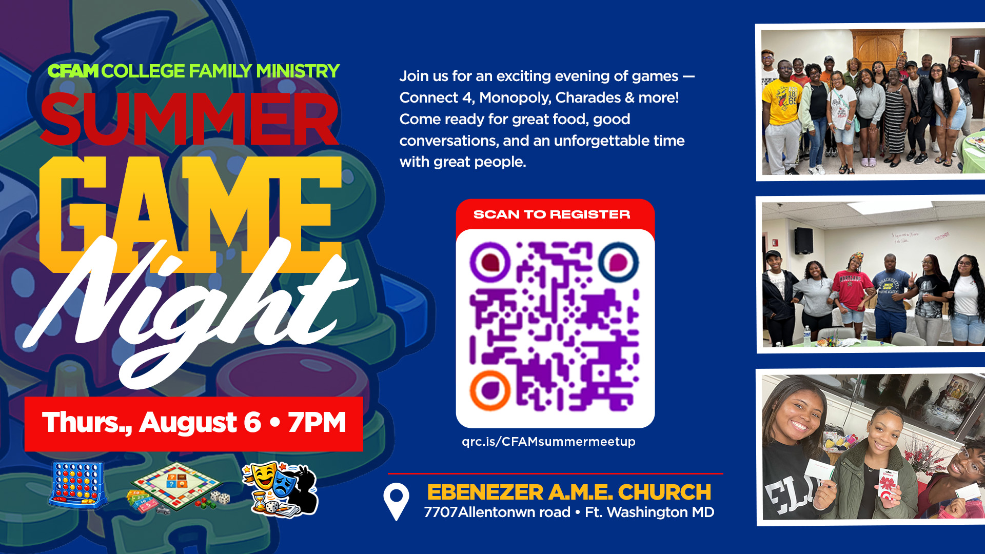 CFAM Summer Meet Up Game Night