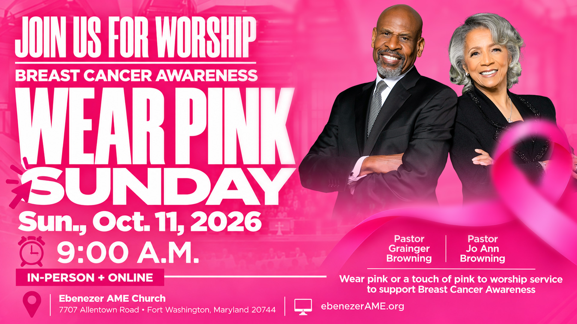 101126-WearPink Sunday Screen Pink Sunday 2026 on Oct. 11