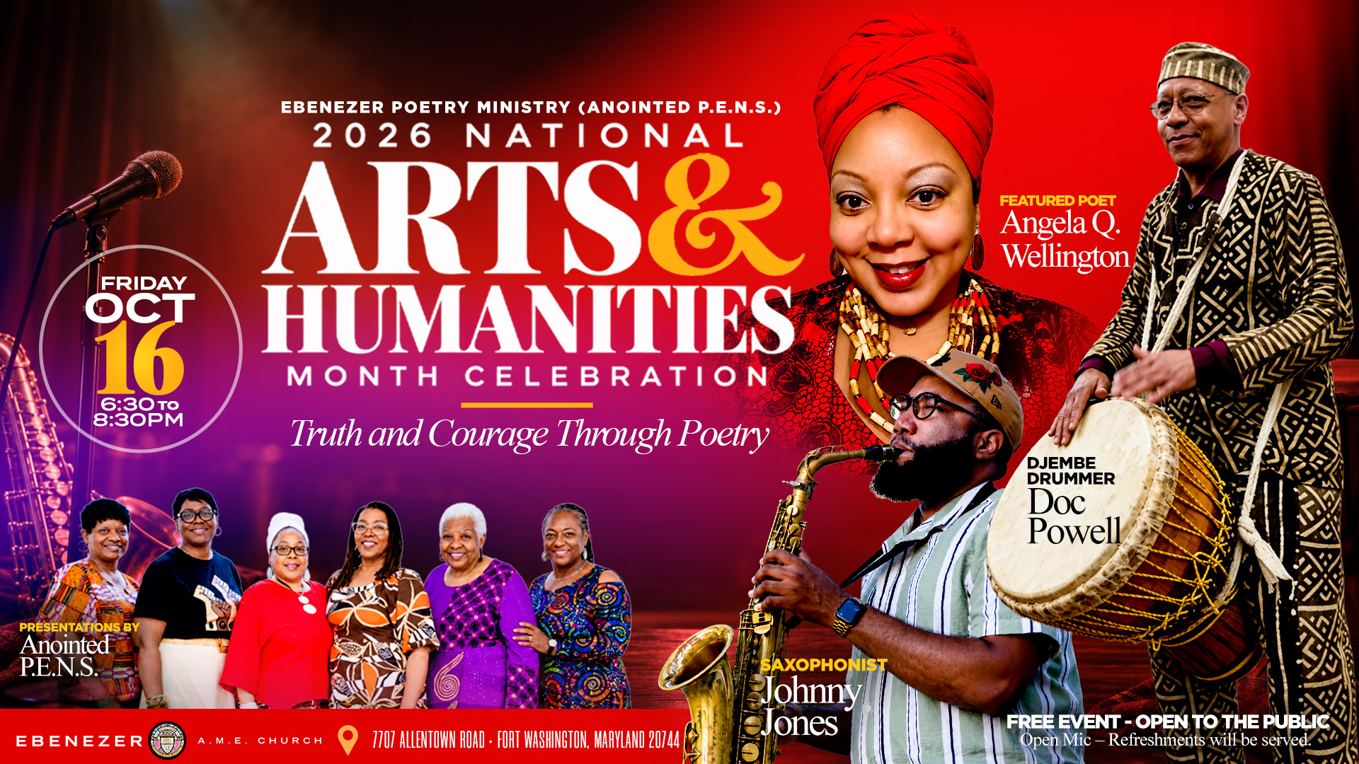 National Arts & Humanities Month Poetry Event