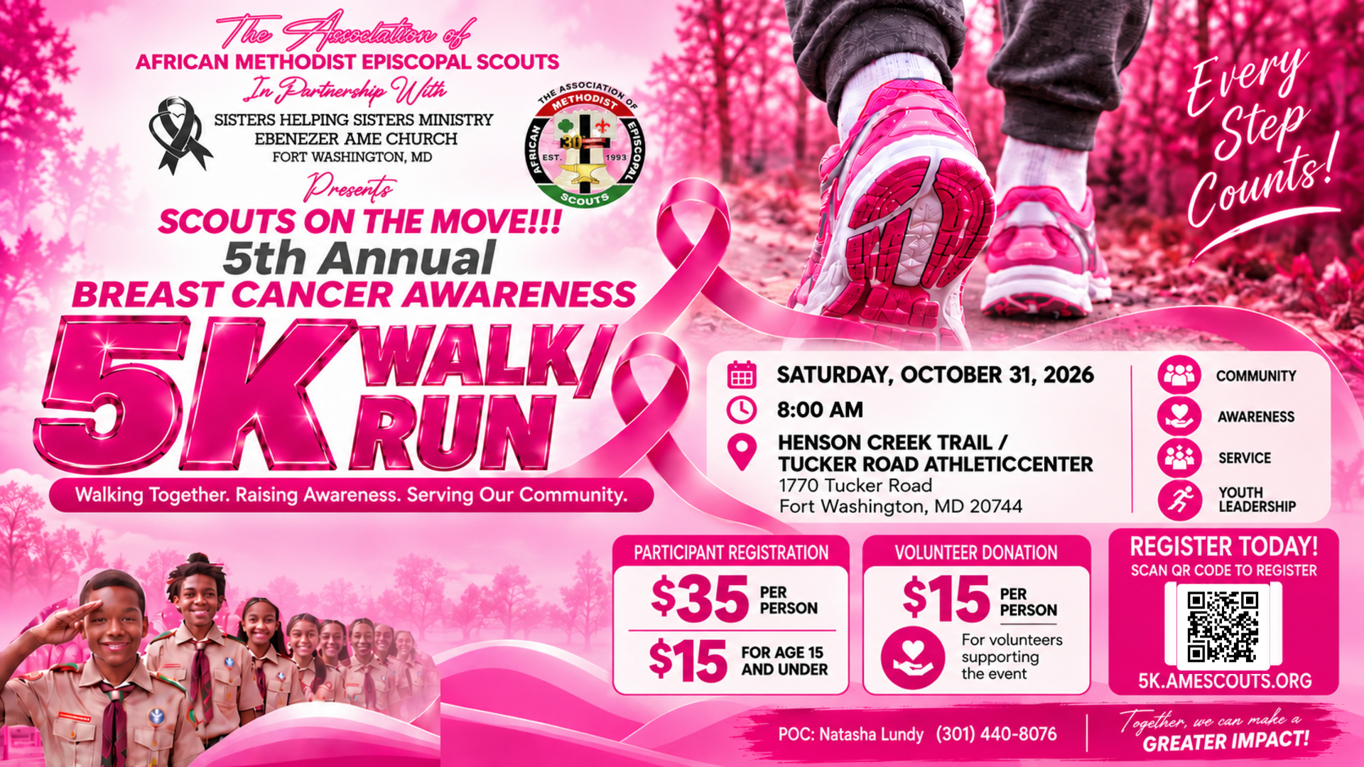 AME Scouts 5K Walk Run on Oct. 31 