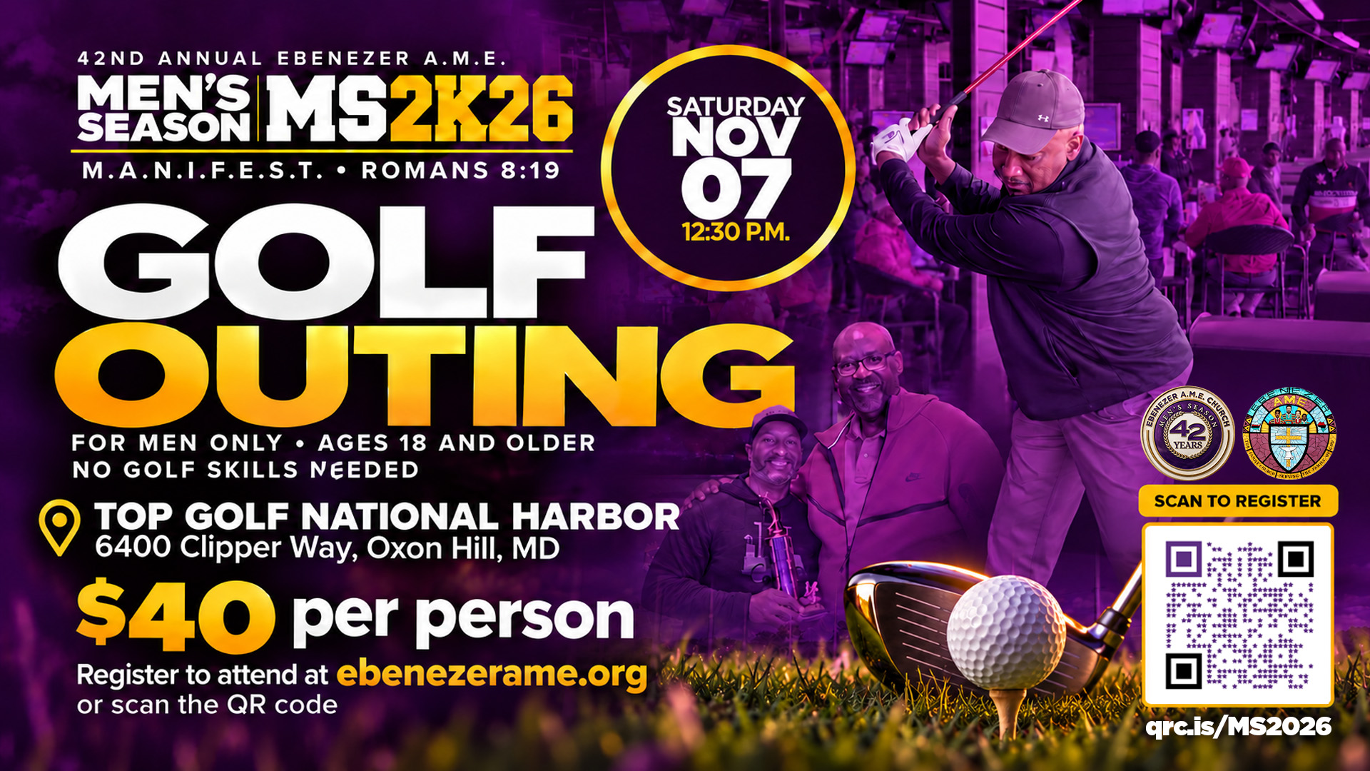 Men's Season 2026 Top Golf outing