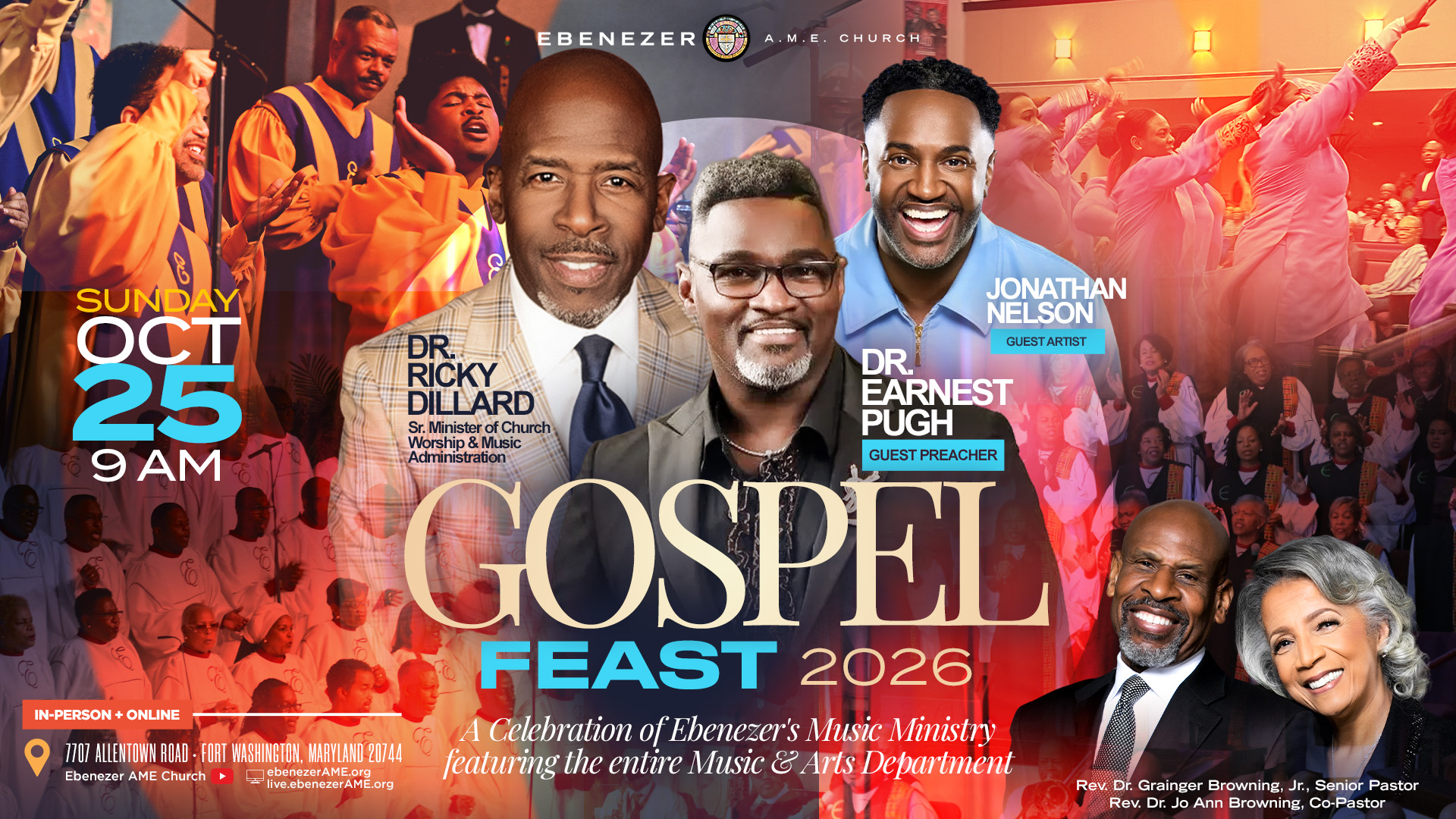 Gospel Feast 2026 Pugh Nelson GRAPHIC Gospel Feast 2026 with Earnest Pugh and Jonathan Nelson